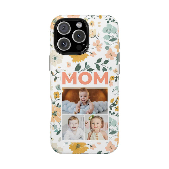 Customized Floral Photo Tough Phone Case for Mom - PC009