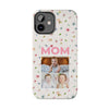 Floral Mom Photo Tough Phone Case - Durable Protection for Loving Mothers - PC027