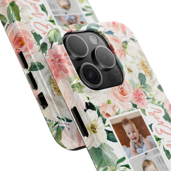 Custom Floral Tough Phone Case - Best Mom Ever - PC024