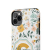 Personalized Floral Tough Phone Case - Custom Name Design - PC007