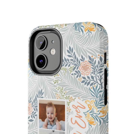Personalized Tough Phone Case - Best Mom Ever with Floral Design - PC002