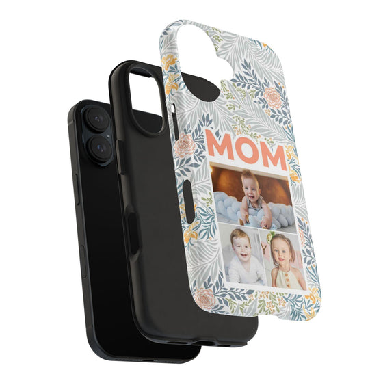 Custom Photo Collage iPhone Case for Mom - Floral Design - PC001