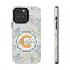 Custom Monogram Phone Cases With Floral Design - PC003