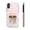Personalized Mom Photo Collage Phone Case - Bow Design -PC015
