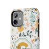 Personalized Floral Tough Phone Case - Custom Name Design - PC007
