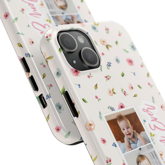 Floral Best Mom Ever Phone Case - Personalizable Tough Cases for Moms - PC028