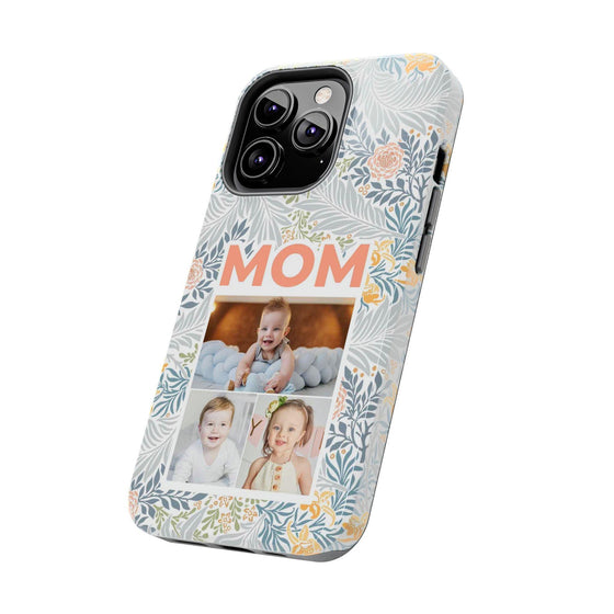 Custom Photo Collage iPhone Case for Mom - Floral Design - PC001