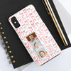 Custom Tough Phone Case - Best Mom Ever with Pink Bows - PC016