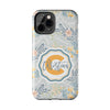 Custom Monogram Phone Cases With Floral Design - PC003