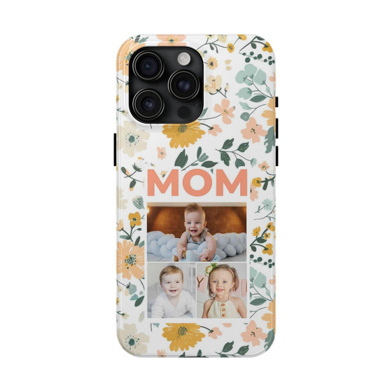 Customized Floral Photo Tough Phone Case for Mom - PC009