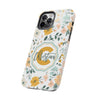 Personalized Floral Tough Phone Case - Custom Name Design - PC007