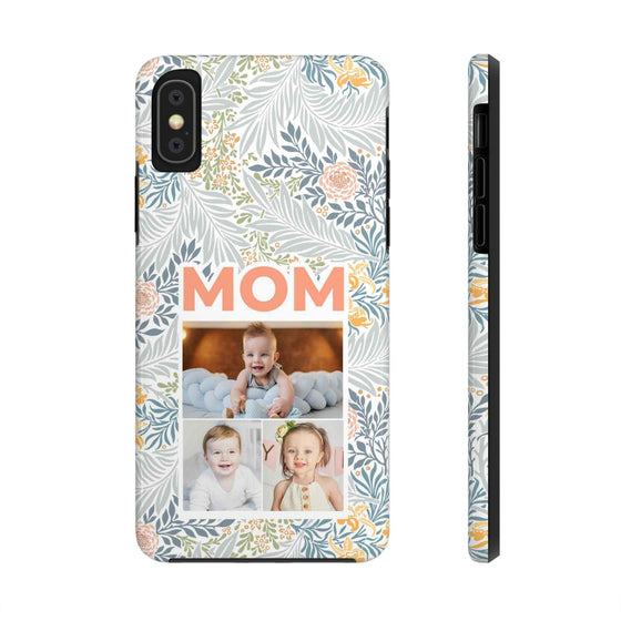 Custom Photo Collage iPhone Case for Mom - Floral Design - PC001
