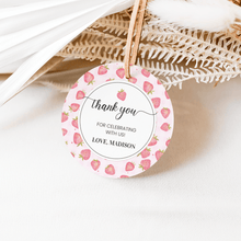  Editable Berry First Birthday Favor Tags Strawberry  BF03