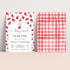 Editable Berry Sweet 2nd Birthday Invitation BF28