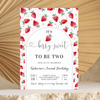 Editable Berry Sweet 2nd Birthday Invitation BF28