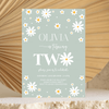 Editable Daisy 2nd Birthday Invitation D112