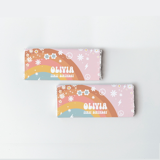 Editable Groovy ONE Candy BarChocolate G101