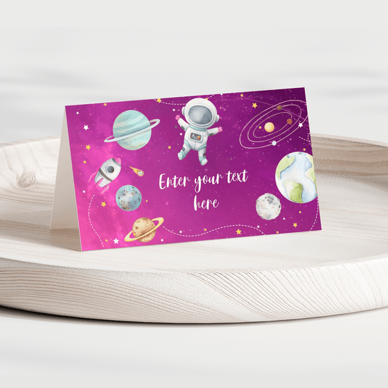 Editable Two The Moon Food Labels TM02