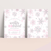 Editable Winter Onederland Birthday Invitation W002