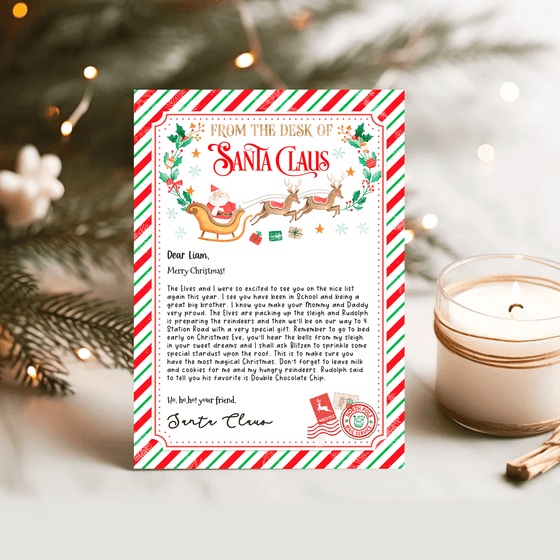 Editable Letter From Santa SL107