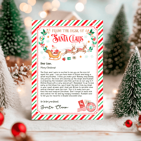 Editable Letter From Santa SL107