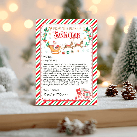 Editable Letter From Santa SL107