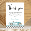 Editable Two Fast Birthday Thank You Card R101