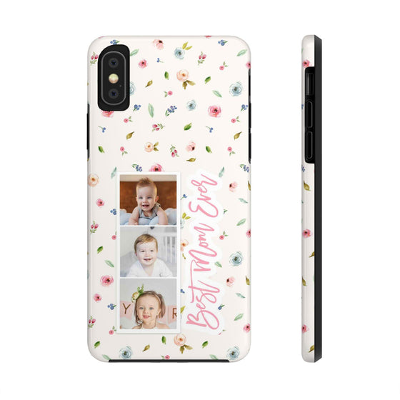 Floral Best Mom Ever Phone Case - Personalizable Tough Cases for Moms - PC028