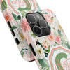 Personalized Floral Phone Case - Custom Tough Case with Name - PC025