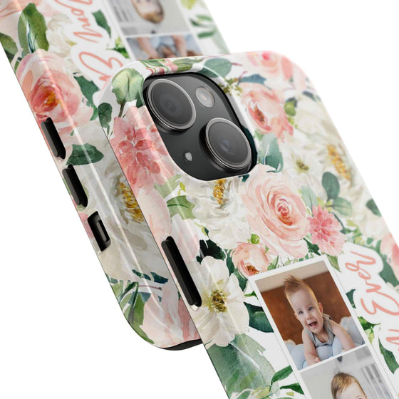 Custom Floral Tough Phone Case - Best Mom Ever - PC024