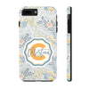 Custom Monogram Phone Cases With Floral Design - PC003