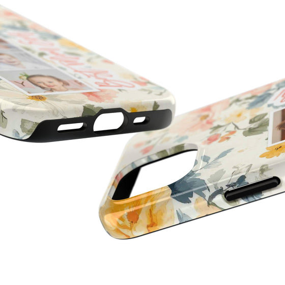 Personalized Floral Tough Phone Case - Best Mom Ever - PC012