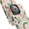Personalized Floral Phone Case - Custom Tough Case with Name - PC025