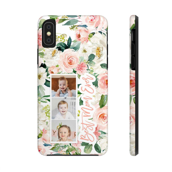 Custom Floral Tough Phone Case - Best Mom Ever - PC024