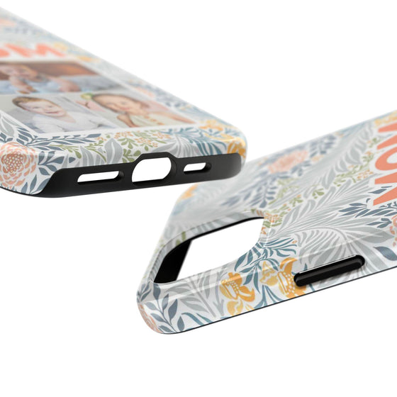 Custom Photo Collage iPhone Case for Mom - Floral Design - PC001