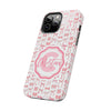 Personalized Tough Phone Case with Pink Bow Design - PC017