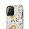 Personalized Floral Tough Phone Case - Custom Name Design - PC007