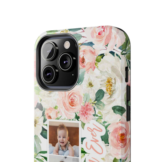 Custom Floral Tough Phone Case - Best Mom Ever - PC024
