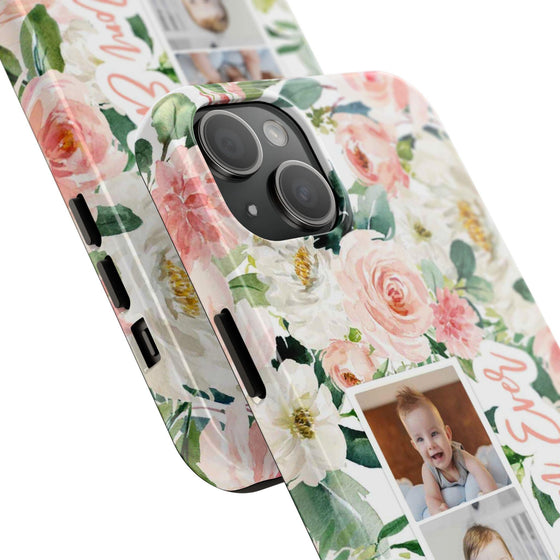 Custom Floral Tough Phone Case - Best Mom Ever - PC024
