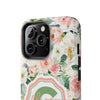 Personalized Floral Phone Case - Custom Tough Case with Name - PC025