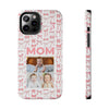 Personalized Mom Photo Collage Phone Case - Bow Design -PC015