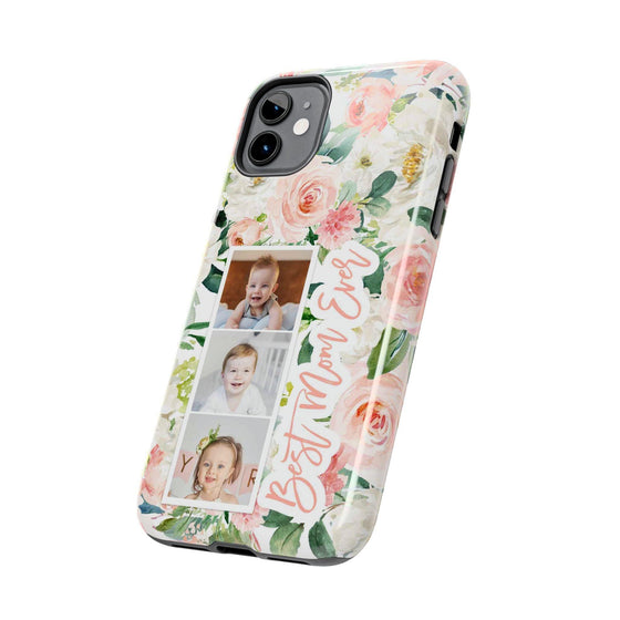 Custom Floral Tough Phone Case - Best Mom Ever - PC024