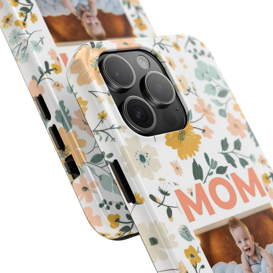 Customized Floral Photo Tough Phone Case for Mom - PC009