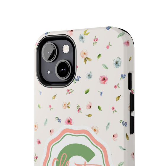 Personalized Floral Tough Phone Case for Women | Durable & Stylish Protection - PC029