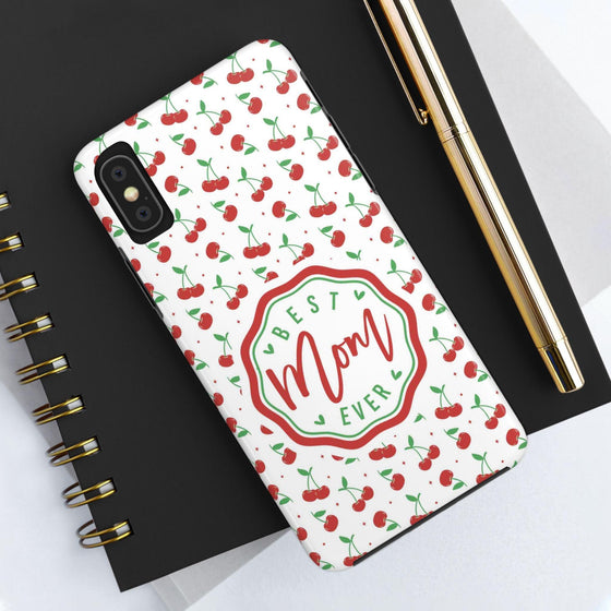 Best Mom Ever Cherry Pattern Tough Phone Case - PC022