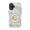 Custom Monogram Phone Cases With Floral Design - PC003