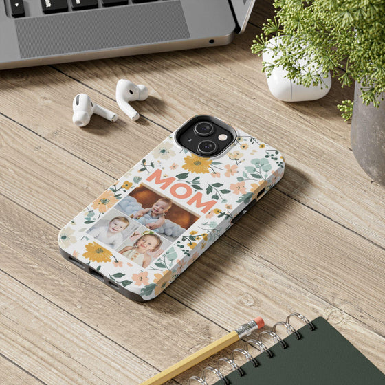 Customized Floral Photo Tough Phone Case for Mom - PC009