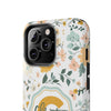 Personalized Floral Tough Phone Case - Custom Name Design - PC007