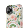 Personalized Floral Phone Case - Custom Tough Case with Name - PC025