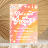 Editable Let's Get Groovy Birthday Invitation G413